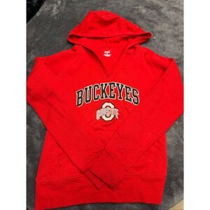Red and white Soffe Ohio State Buckeyes Women’s Small Hoodie #Buckeyes
